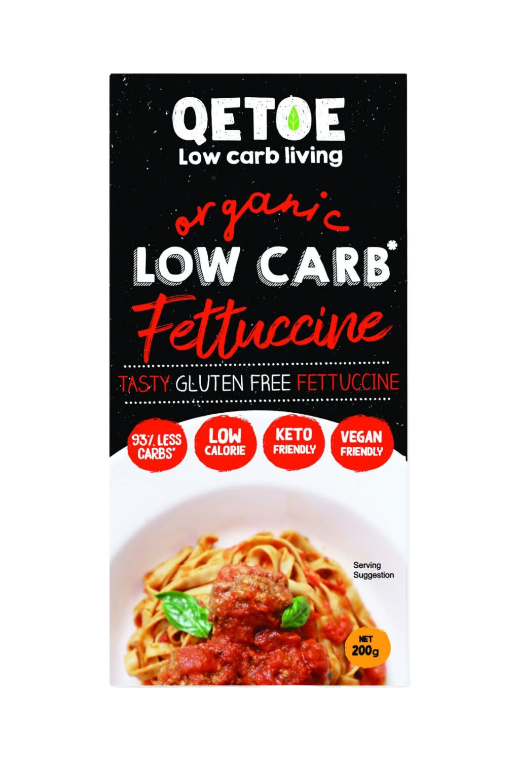 Qetoe - Organic Low Carb Fettuccine 200g