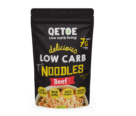 Qetoe - Organic Low Carb Beef Soup Noodles 250g