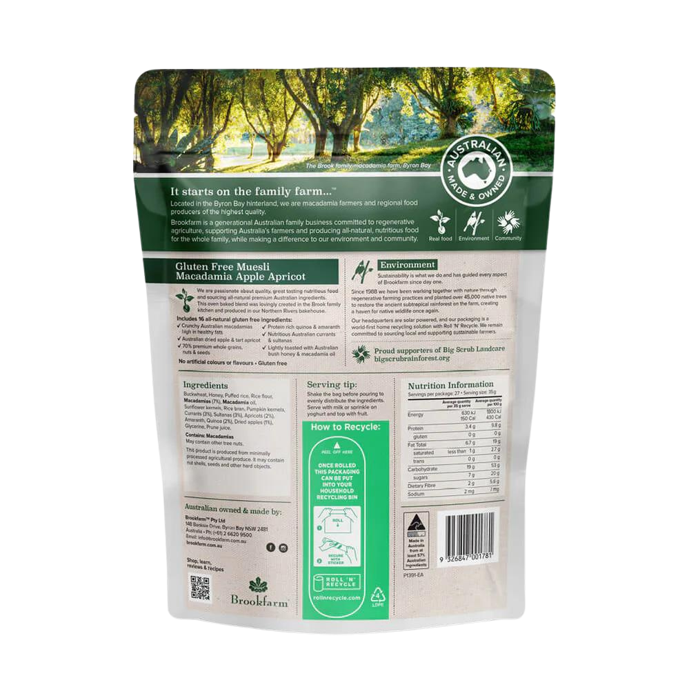 Brookfarm - Gluten Free Muesli with Apricot