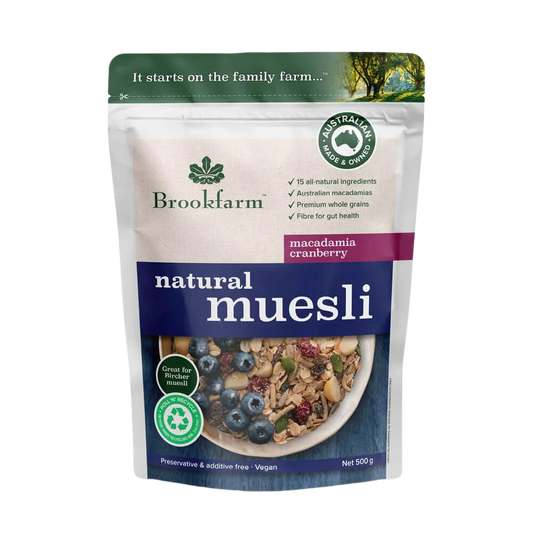 Brookfarm - Natural Macadamia Muesli with Cranberry