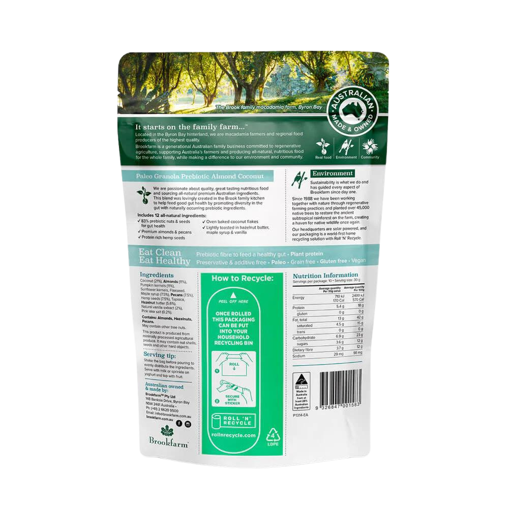 Brookfarm - Paleo Prebiotic Granola