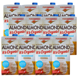 Pure Harvest - Organic Almond Milk Unsweetened 1Ltr