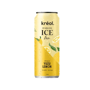 Kreol - Iced Tea - Yuzu Lemon & Daintree Black Sparkling Iced Tea 330ml