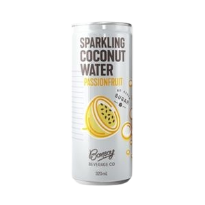 Bonsoy Beverage Co. - Sparkling Coconut Water Passionfruit 320ml